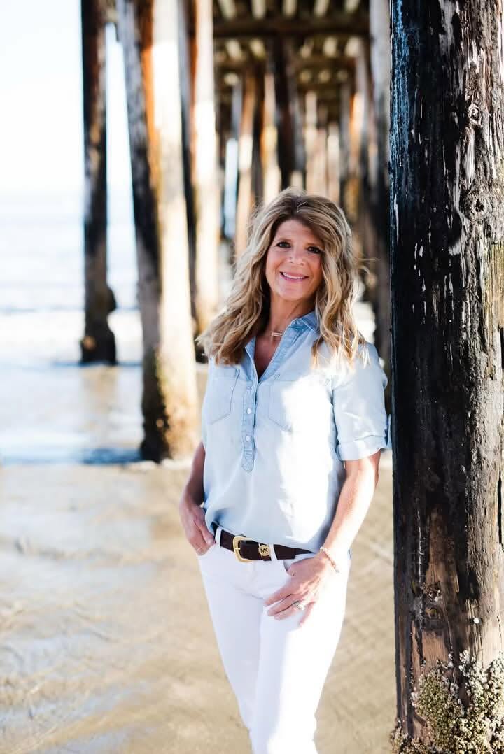 Phyllis Anderson at the pier